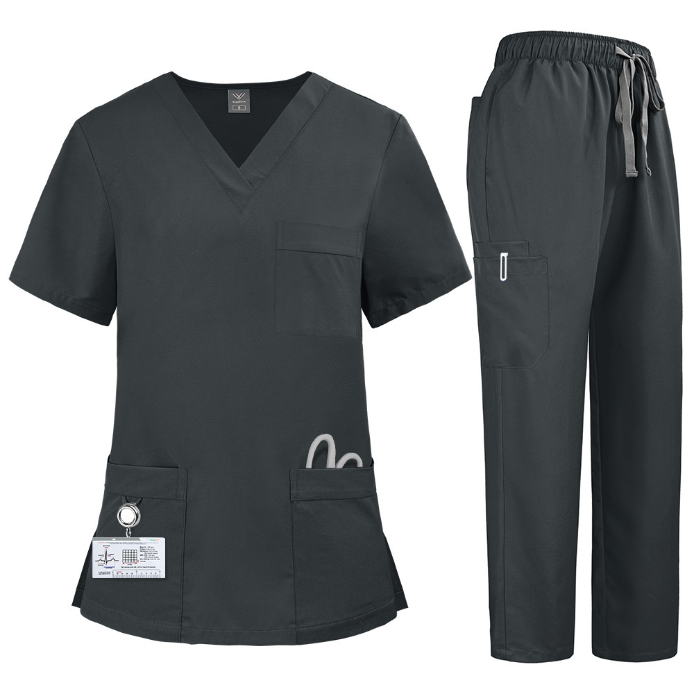 2025 New Unisex Hospital Uniforms Nursing Uniform Sets Quick-drying Scrubs Sets Two-piece Set Top & Pants for Nurse Fashion Workwear Comfortable Breathable Work Clothes