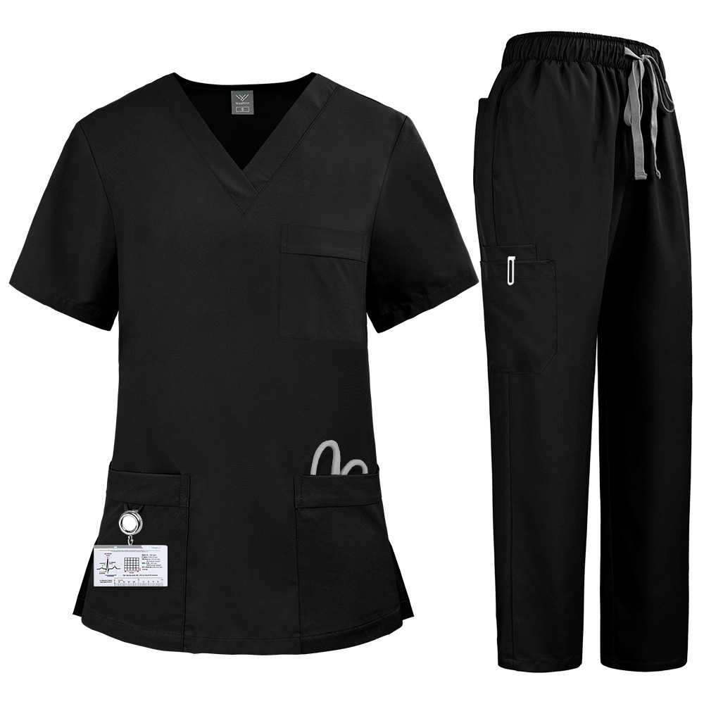 2025 New Unisex Hospital Uniforms Nursing Uniform Sets Quick-drying Scrubs Sets Two-piece Set Top & Pants for Nurse Fashion Workwear Comfortable Breathable Work Clothes