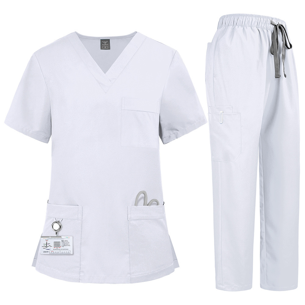 2025 New Unisex Hospital Uniforms Nursing Uniform Sets Quick-drying Scrubs Sets Two-piece Set Top & Pants for Nurse Fashion Workwear Comfortable Breathable Work Clothes