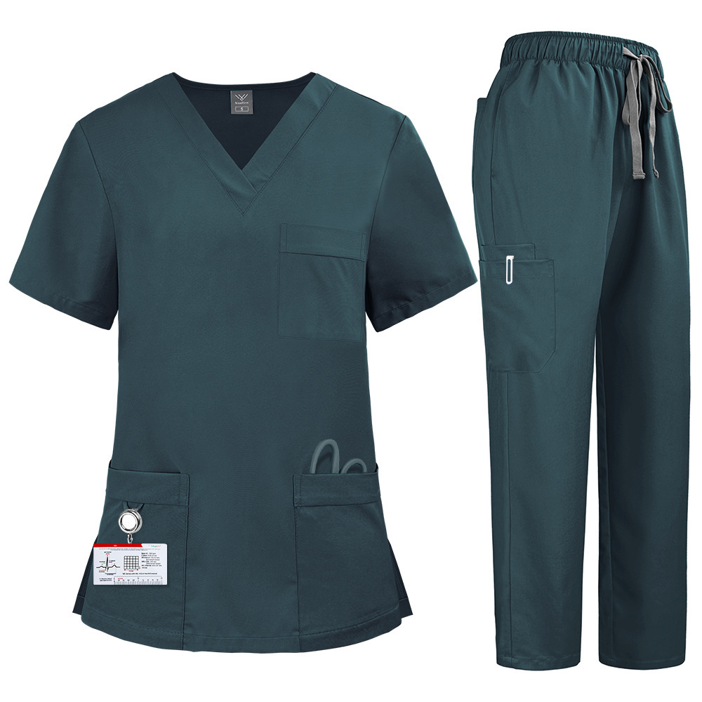 2025 New Unisex Hospital Uniforms Nursing Uniform Sets Quick-drying Scrubs Sets Two-piece Set Top & Pants for Nurse Fashion Workwear Comfortable Breathable Work Clothes