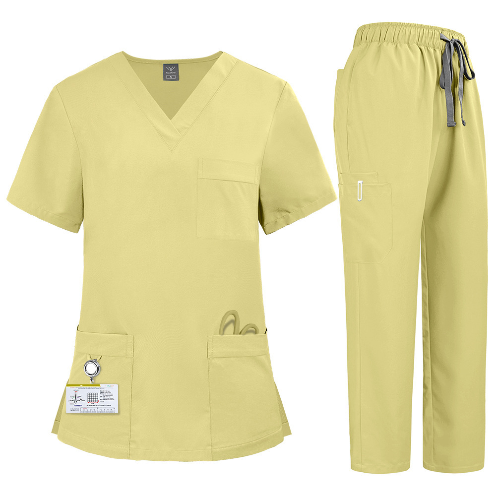 2025 New Unisex Hospital Uniforms Nursing Uniform Sets Quick-drying Scrubs Sets Two-piece Set Top & Pants for Nurse Fashion Workwear Comfortable Breathable Work Clothes