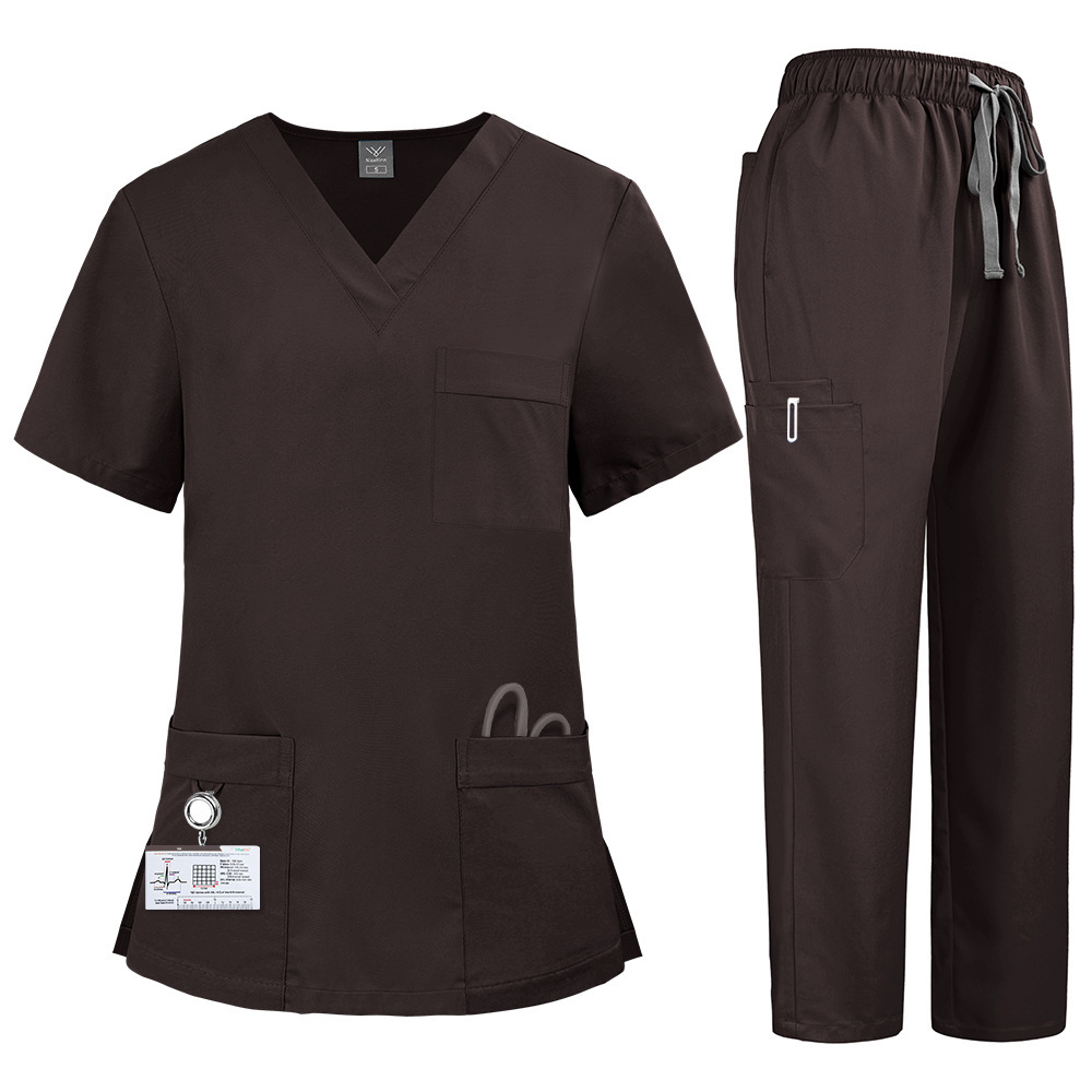2025 New Unisex Hospital Uniforms Nursing Uniform Sets Quick-drying Scrubs Sets Two-piece Set Top & Pants for Nurse Fashion Workwear Comfortable Breathable Work Clothes