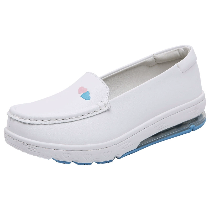 Nurse Cotton Shoes Scrubs Nursing Shoes Hospital for Women With Wedge Heels Comfort Warm Soft Flat Anti-slip Safety Work White Shoes Comfortable Nurse Shoes for Women Nurse Work Shoes Best Shoes for Nurse Doctor