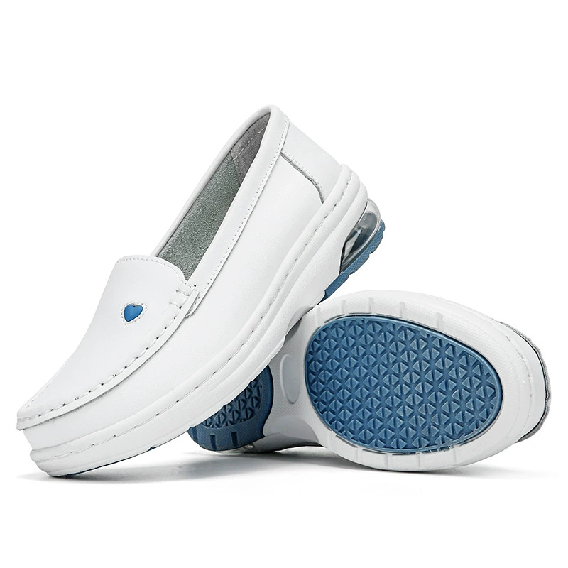 Hot Selling Scrubs Nursing Shoes Hospital for Doctor Comfortable Breathable Anti-slip Safety Work White Leather Shoes Best Nurse Shoes Popular Nurse Shoes White Womens Nurse Shoes Best Shoes for Nurse