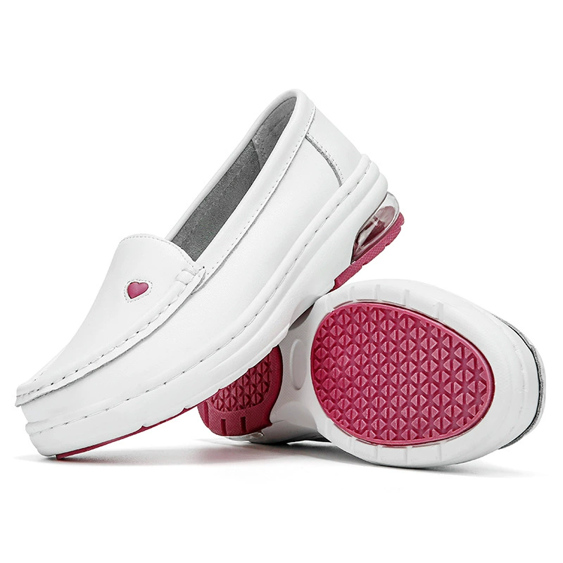 Hot Selling Scrubs Nursing Shoes Hospital for Doctor Comfortable Breathable Anti-slip Safety Work White Leather Shoes Best Nurse Shoes Popular Nurse Shoes White Womens Nurse Shoes Best Shoes for Nurse