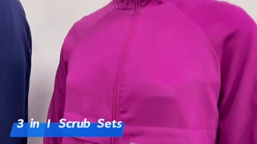 Uniform Scrubs Online 3 in 1 Scrubs Sets Fashion 3-piece Nursing Uniform Sets for Hospital Thick Warm Long-sleeved Coat Winter Top Pants Outerwear Uniform Store for Scrubs Elastic Fabric Beauty Salon Comfortable and Breathable Women Unisex Work Clothes