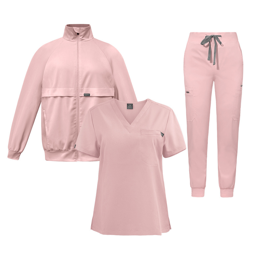 Uniform Scrubs Online 3 in 1 Scrubs Sets Fashion 3-piece Nursing Uniform Sets for Hospital Thick Warm Long-sleeved Coat Winter Top Pants Outerwear Uniform Store for Scrubs Elastic Fabric Beauty Salon Comfortable and Breathable Women Unisex Work Clothes