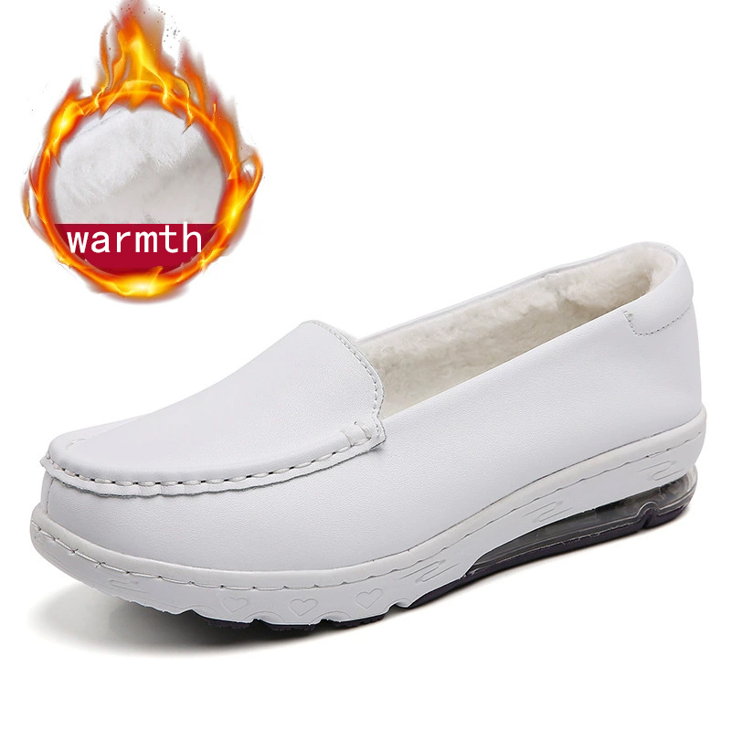 Nurse Nursing Shoes Hospital for Women White Shoes Comfort Hollow Out Breathable Anti-slip Flat Safety Work Shoes Best Nurse Shoes Popular Nurse Shoes White Womens Nurse Shoes Best Shoes for Nurse