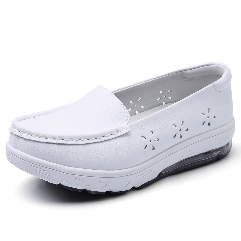 Nurse Nursing Shoes Hospital for Women White Shoes Comfort Hollow Out Breathable Anti-slip Flat Safety Work Shoes Best Nurse Shoes Popular Nurse Shoes White Womens Nurse Shoes Best Shoes for Nurse