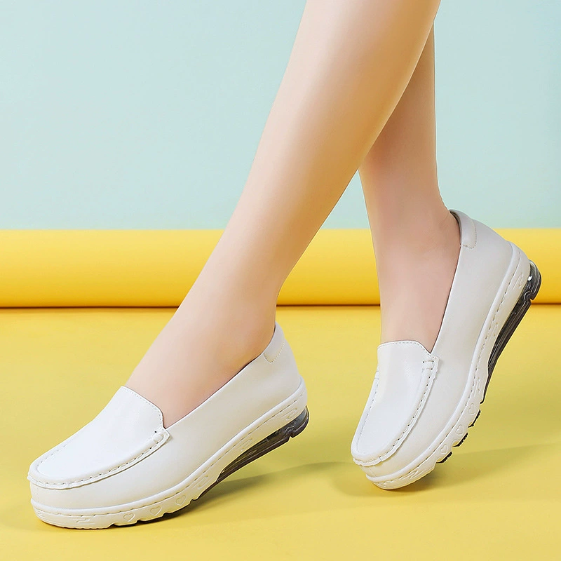 Nurse Nursing Shoes Hospital for Women White Shoes Comfort Hollow Out Breathable Anti-slip Flat Safety Work Shoes Best Nurse Shoes Popular Nurse Shoes White Womens Nurse Shoes Best Shoes for Nurse