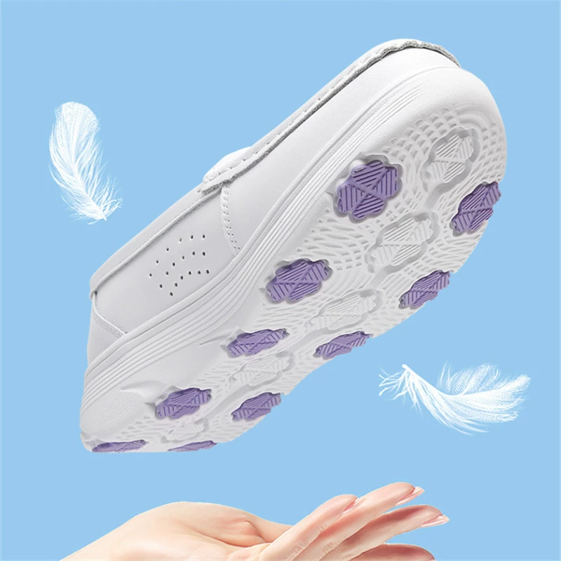 Scrubs Nurse Shoes Store 2025 New Arrival Fashion Nurse Shoes for Women Non Slip Nursing Shoes Hospital Doctor Wholesale Comfort Flats Work White Shoes Best Nurse Shoes Popular Nurse Shoes White Womens Anti-slip Nurse Shoes Best Shoes for Nurse