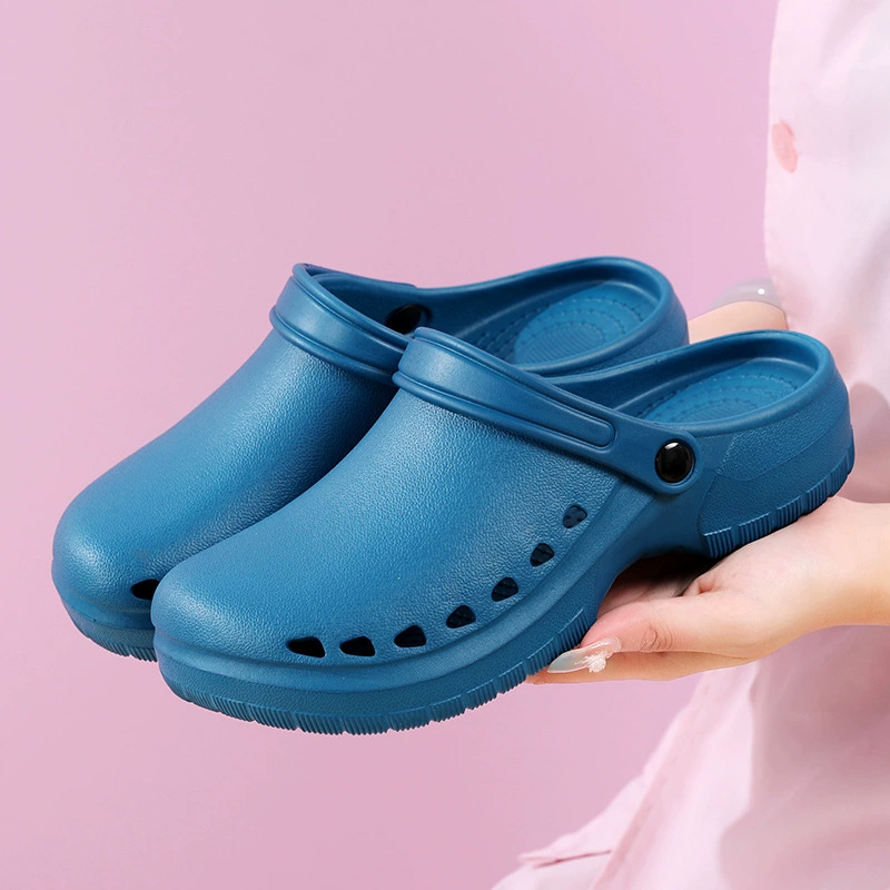 Scrubs Slippers for Hospital Suitable for Operating Room Use Soft Sole EVA Nursing Shoes Nurse Comfortable Non-slip Wear Resistant Hospital Shoes Work Shoes for Women Men