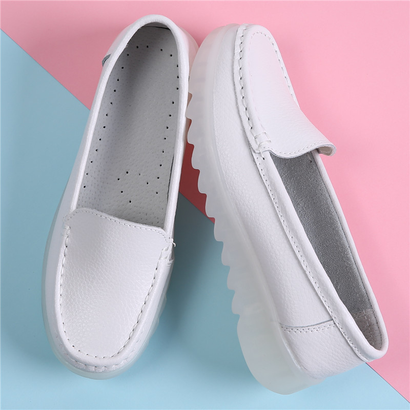 Women's White Nurse Nursing Shoes with Round Toe PVC Soft Soles Flat Safety Work Shoes for Hospital Use Comfortable Nurse Shoes Nurse Work Shoes White Shoes Best Nurse Shoes Store Popular Nurse Shoes Womens Anti-slip Nurse Shoes Best Shoes for Nurse