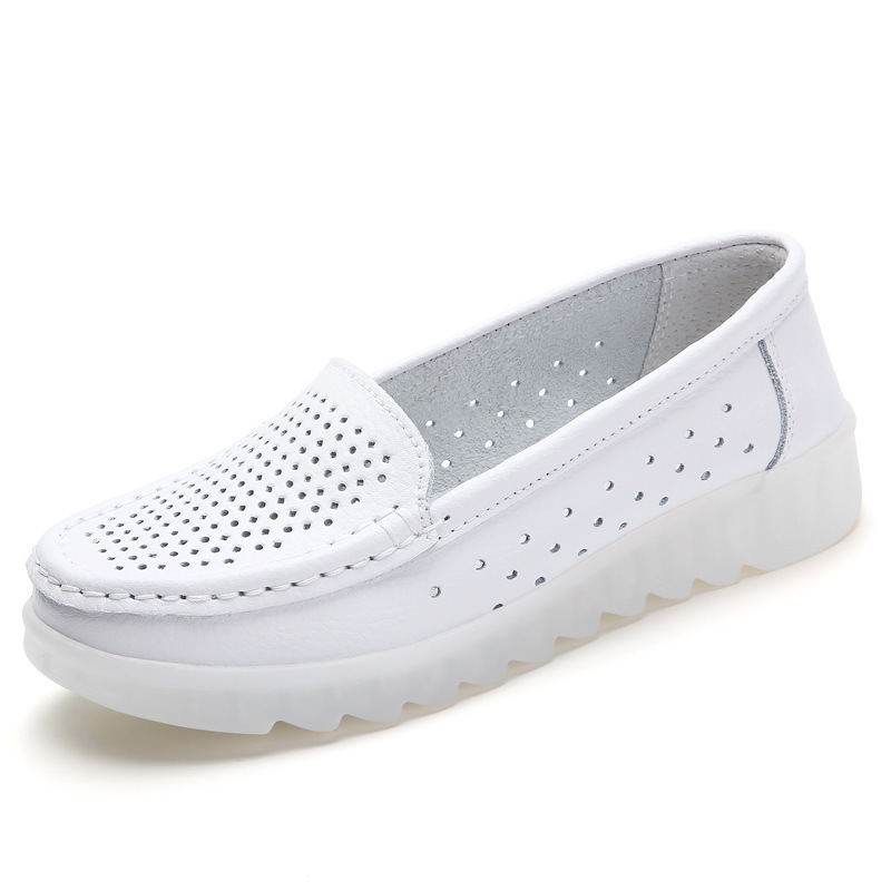 Women's White Nurse Nursing Shoes with Round Toe PVC Soft Soles Flat Safety Work Shoes for Hospital Use Comfortable Nurse Shoes Nurse Work Shoes White Shoes Best Nurse Shoes Store Popular Nurse Shoes Womens Anti-slip Nurse Shoes Best Shoes for Nurse