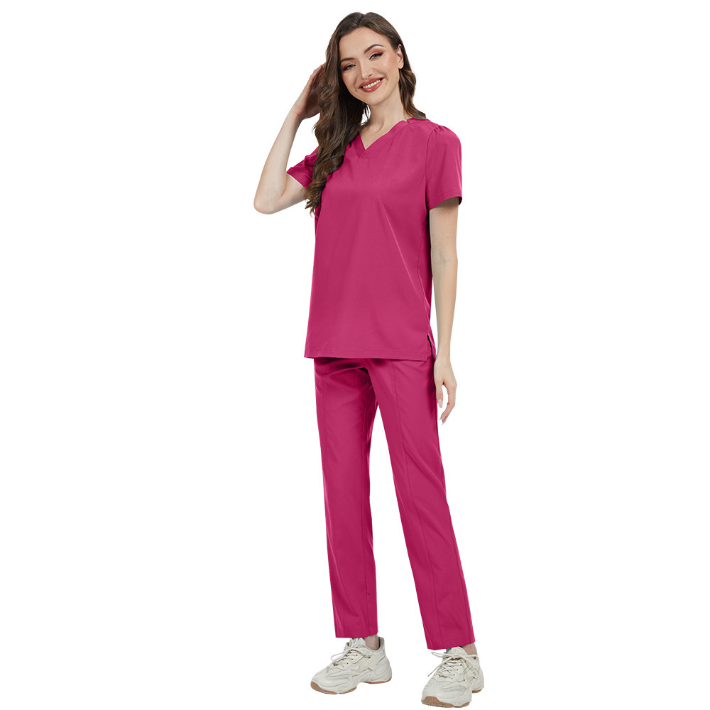2025 New Arrival Hospital Uniforms Scrubs Sets Nursing Uniform Sets Quick-drying Top & Pants for Women Nurse Work Clothes Uniform Scrubs Online Professional Scrubs Uniform Online Comfortable and Breathable