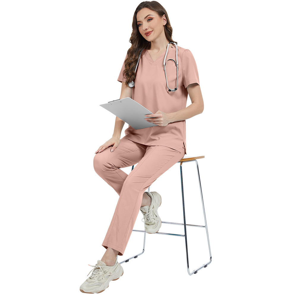 2025 New Arrival Hospital Uniforms Scrubs Sets Nursing Uniform Sets Quick-drying Top & Pants for Women Nurse Work Clothes Uniform Scrubs Online Professional Scrubs Uniform Online Comfortable and Breathable