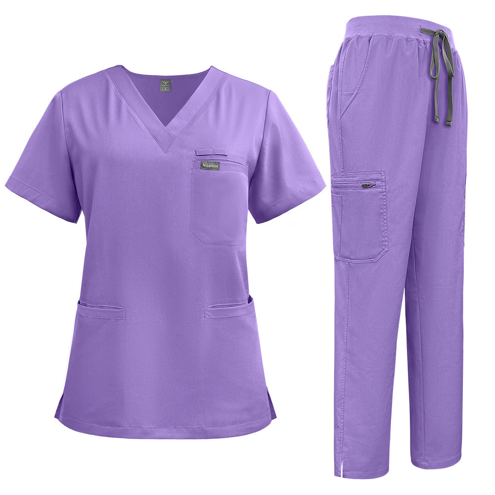 2025 New Arrivals Uniform Scrubs Online Best Uniform Scrubs Uniform Scrubs for Sale Hospital Uniforms Nurse Uniform Fashion Work Clothes for Hospital Scrubs Sets Unisex for Women Men Stretchy Fabric 72% Polyester 22% Rayon 6% Spandex