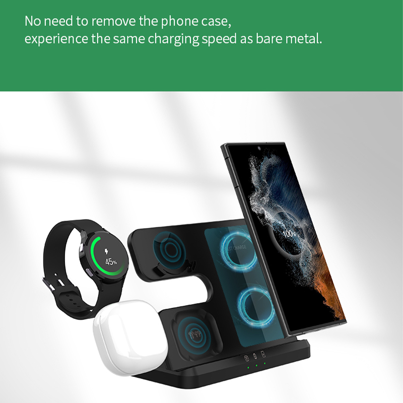 Wireless Chargers for Multiple Devices Hot Selling Universal 15W Wireless Charger 3 in 1 Fast Charging Wireless Charger Stand