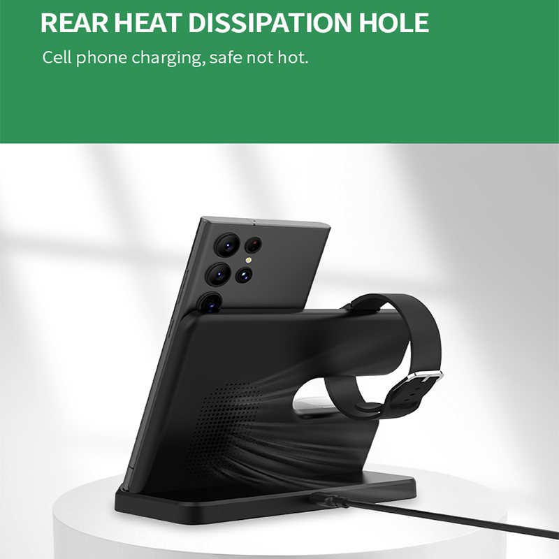 Wireless Chargers for Multiple Devices Hot Selling Universal 15W Wireless Charger 3 in 1 Fast Charging Wireless Charger Stand