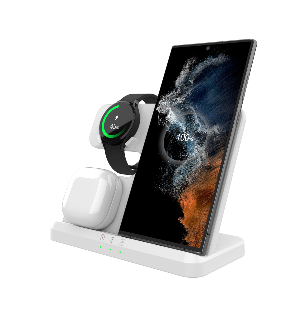 Wireless Chargers for Multiple Devices Hot Selling Universal 15W Wireless Charger 3 in 1 Fast Charging Wireless Charger Stand