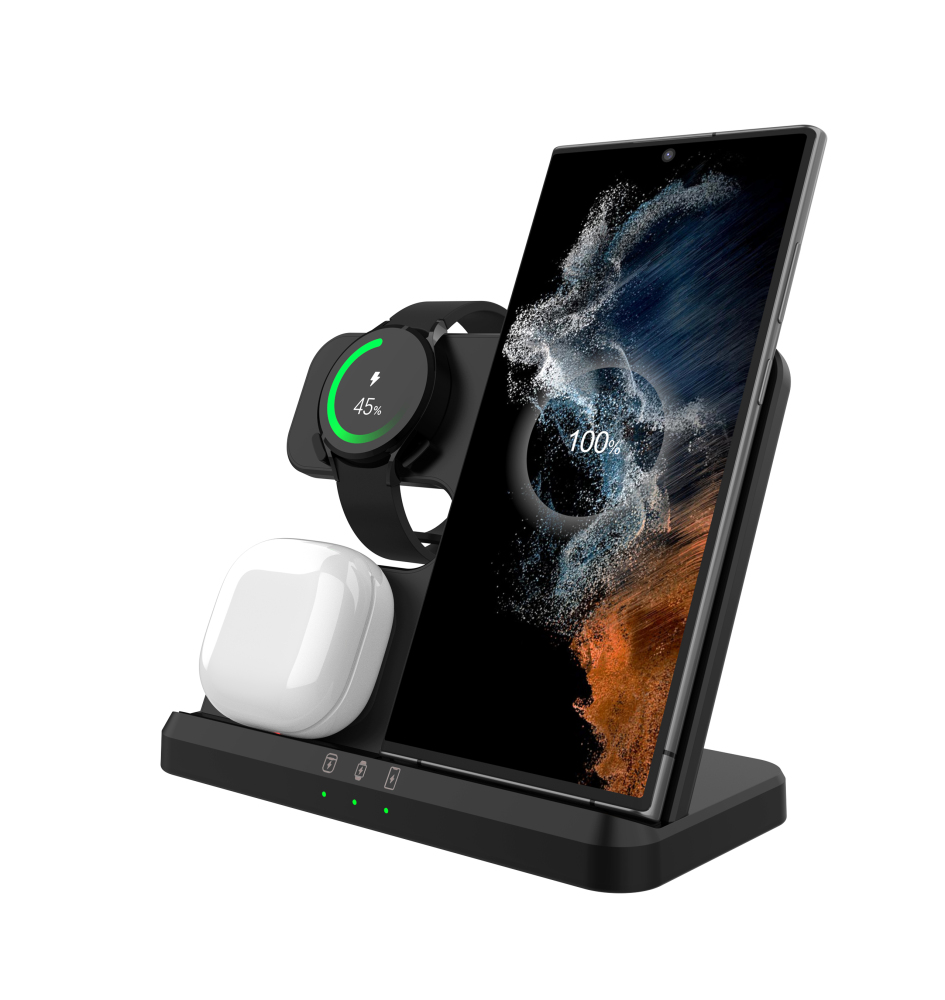 Wireless Chargers for Multiple Devices Hot Selling Universal 15W Wireless Charger 3 in 1 Fast Charging Wireless Charger Stand