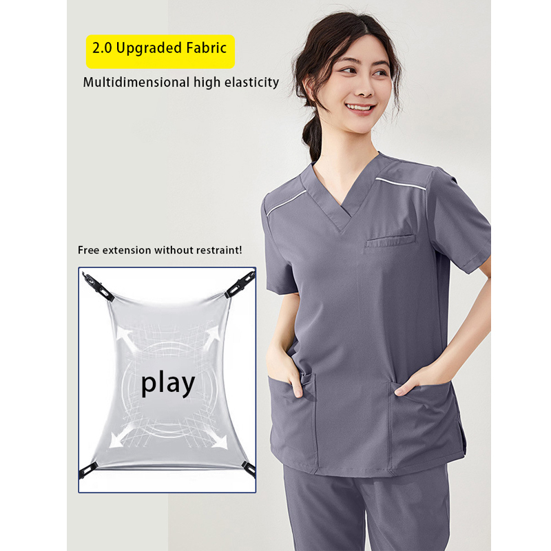 Medical Uniforms Custom Logo Dental Hospital Scrubs Uniforms Medical Hospital Uniforms for Women Female Nursing Scrubs