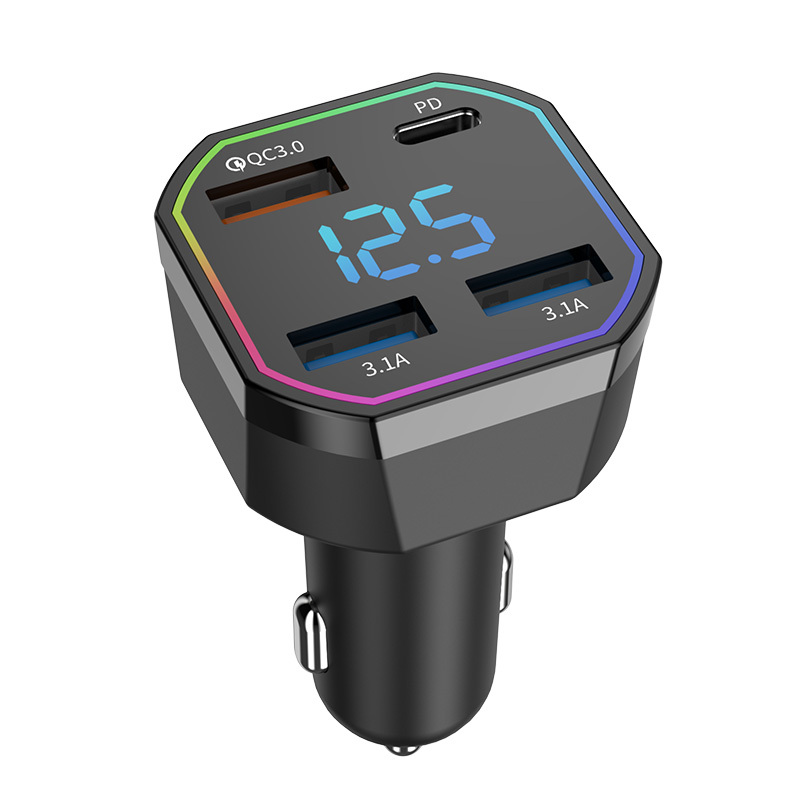 Car Charger 4 in 1 Hot Sale 3.1A PD 20W 4-Port Car Charger Adapter Portable USB Car Charger Fast Charging for Mobile Phone