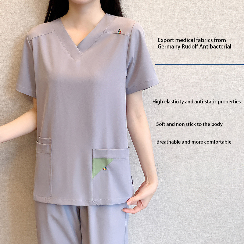 Nursing Scrubs 2025 High Quality Hospital Medical Uniforms Scrubs Clinic Dentist Uniform Fashionable Doctor Scrubs Uniforms Sets