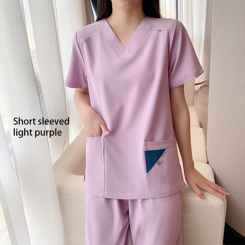 Nursing Scrubs 2025 High Quality Hospital Medical Uniforms Scrubs Clinic Dentist Uniform Fashionable Doctor Scrubs Uniforms Sets