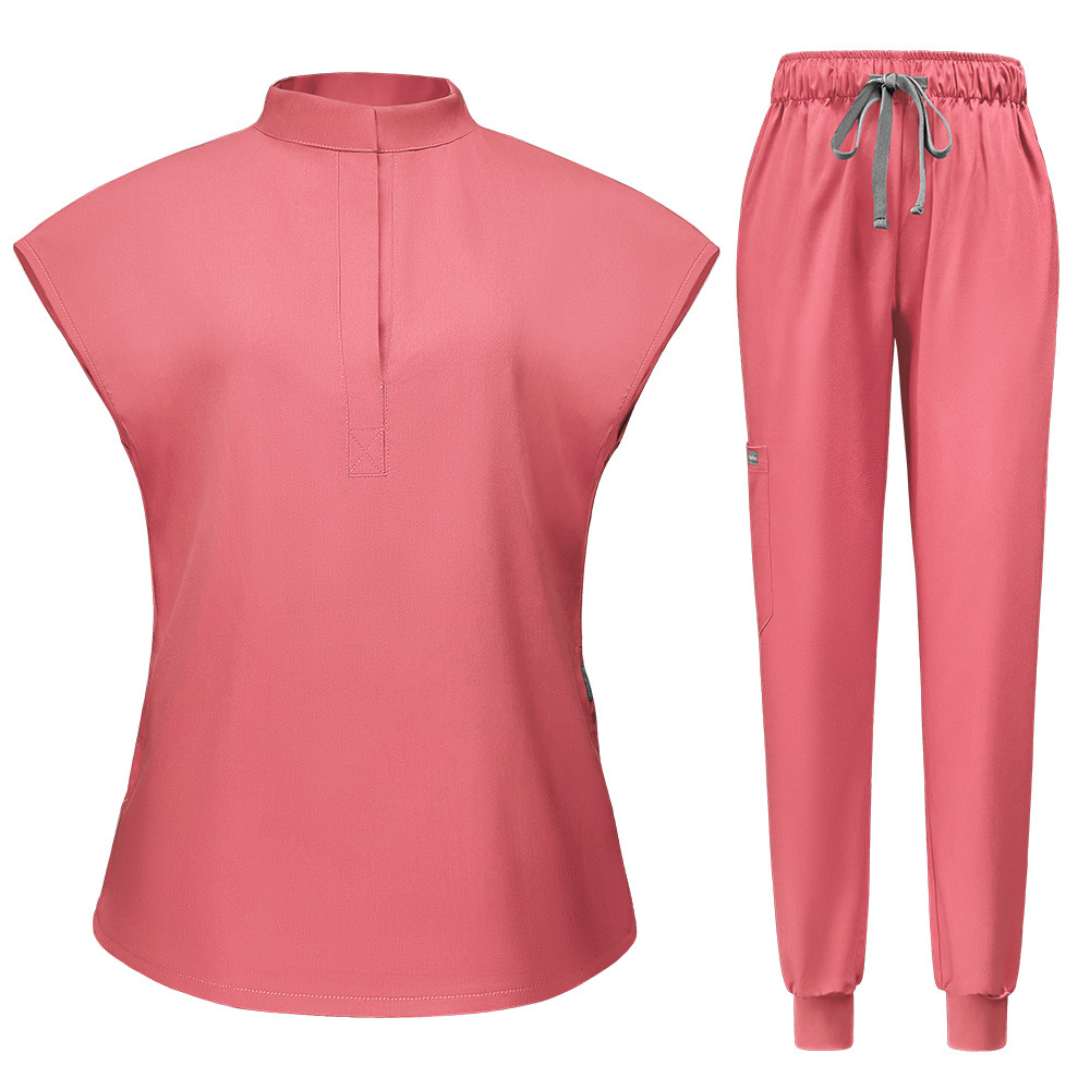 Hospital Uniforms for Women Scrubs Uniform Sets Elastic Fabric Comfortable Nurse Work Clothes Short-sleeved Long Pants Workwear