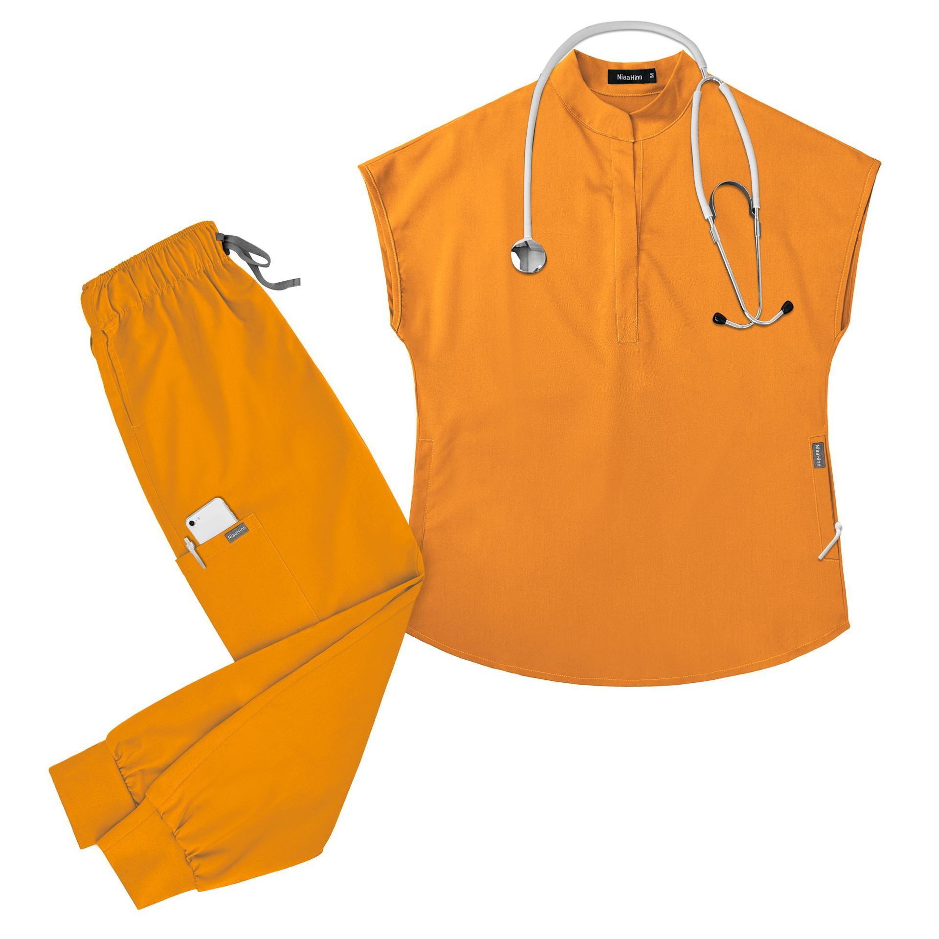 Hospital Uniforms for Women Scrubs Uniform Sets Elastic Fabric Comfortable Nurse Work Clothes Short-sleeved Long Pants Workwear