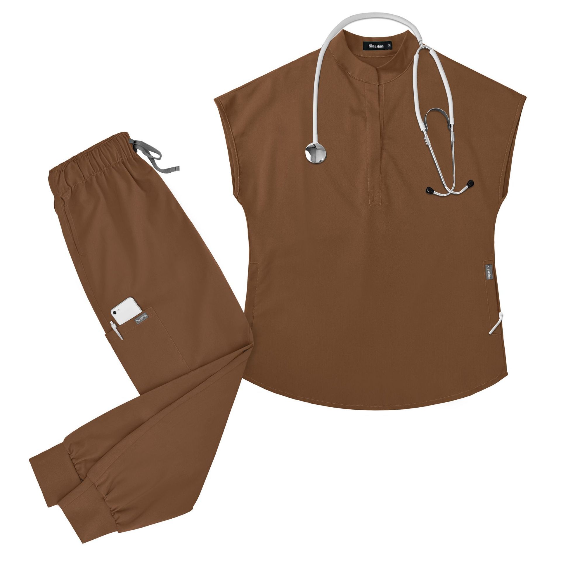 Hospital Uniforms for Women Scrubs Uniform Sets Elastic Fabric Comfortable Nurse Work Clothes Short-sleeved Long Pants Workwear