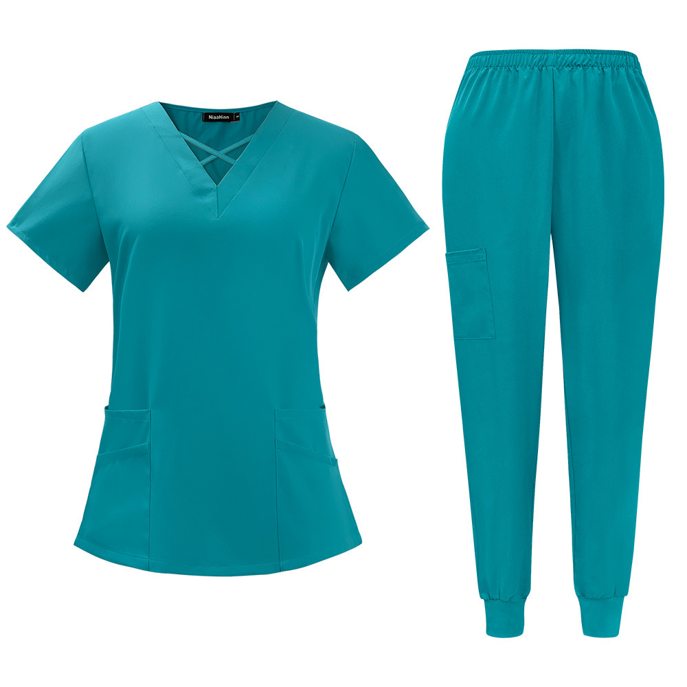 Scrubs Uniform Store Unisex Quick-Drying Nurse Scrubs Sets Fashion Short-Sleeved Overalls Top Pants Hospital Uniforms Summer Comfortable Breathable Womens Scrubs Uniform Nurse Scrubs Uniform Nurses Uniform Scrubs
