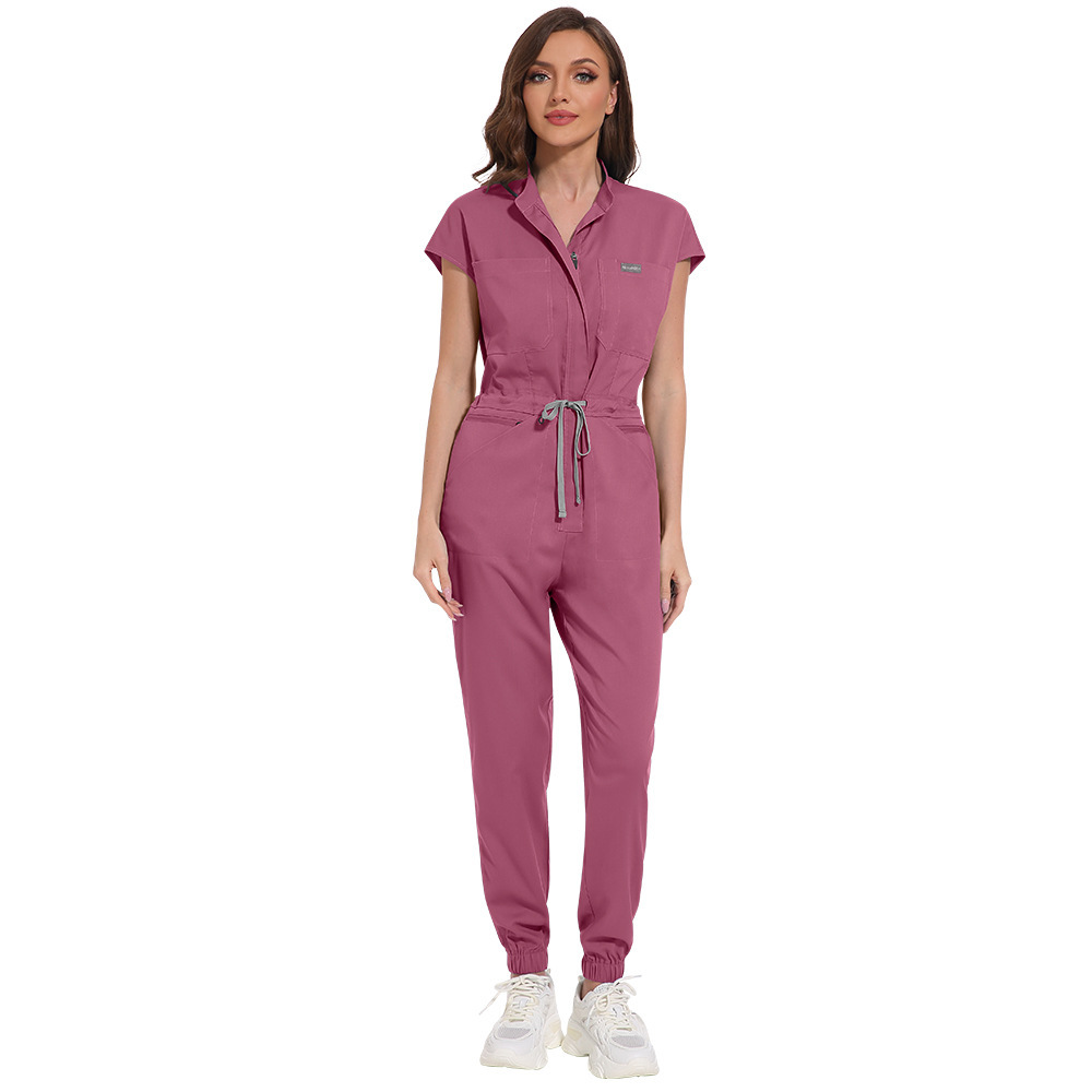 One-piece Pants Set Joggers Sets with Multi-functional Pockets for Hospital Scrubs Uniform Sets High-quality Nurse Work Clothes Womens Scrubs Uniform Nurse Scrubs Uniform Nurses Uniform Scrubs