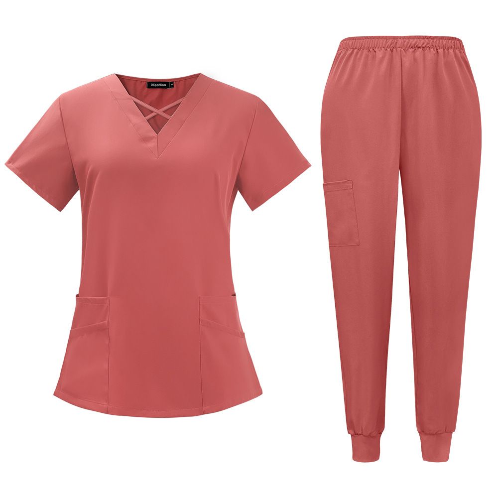 Scrubs Uniform Store Unisex Quick-Drying Nurse Scrubs Sets Fashion Short-Sleeved Overalls Top Pants Hospital Uniforms Summer Comfortable Breathable Womens Scrubs Uniform Nurse Scrubs Uniform Nurses Uniform Scrubs