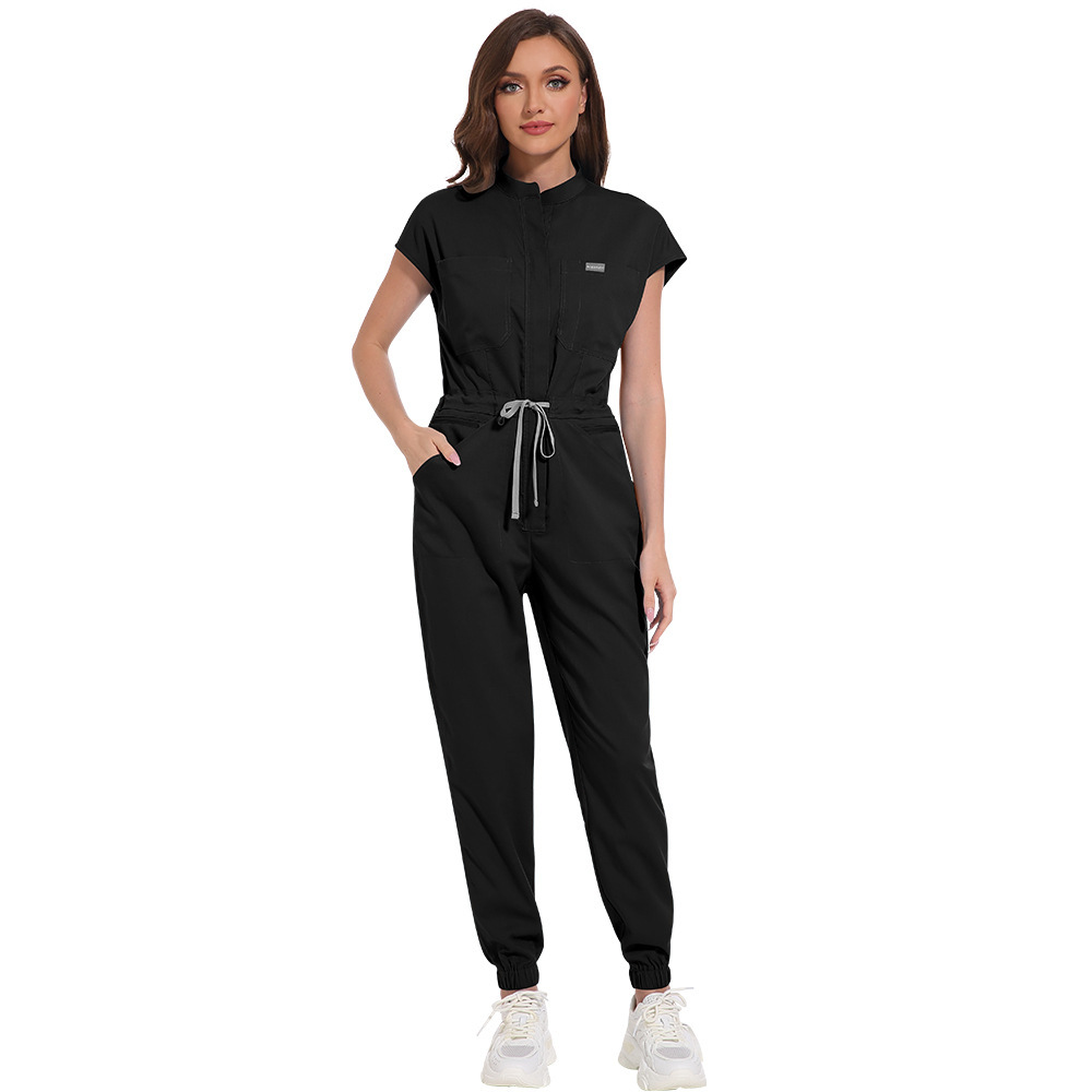 One-piece Pants Set Joggers Sets with Multi-functional Pockets for Hospital Scrubs Uniform Sets High-quality Nurse Work Clothes Womens Scrubs Uniform Nurse Scrubs Uniform Nurses Uniform Scrubs