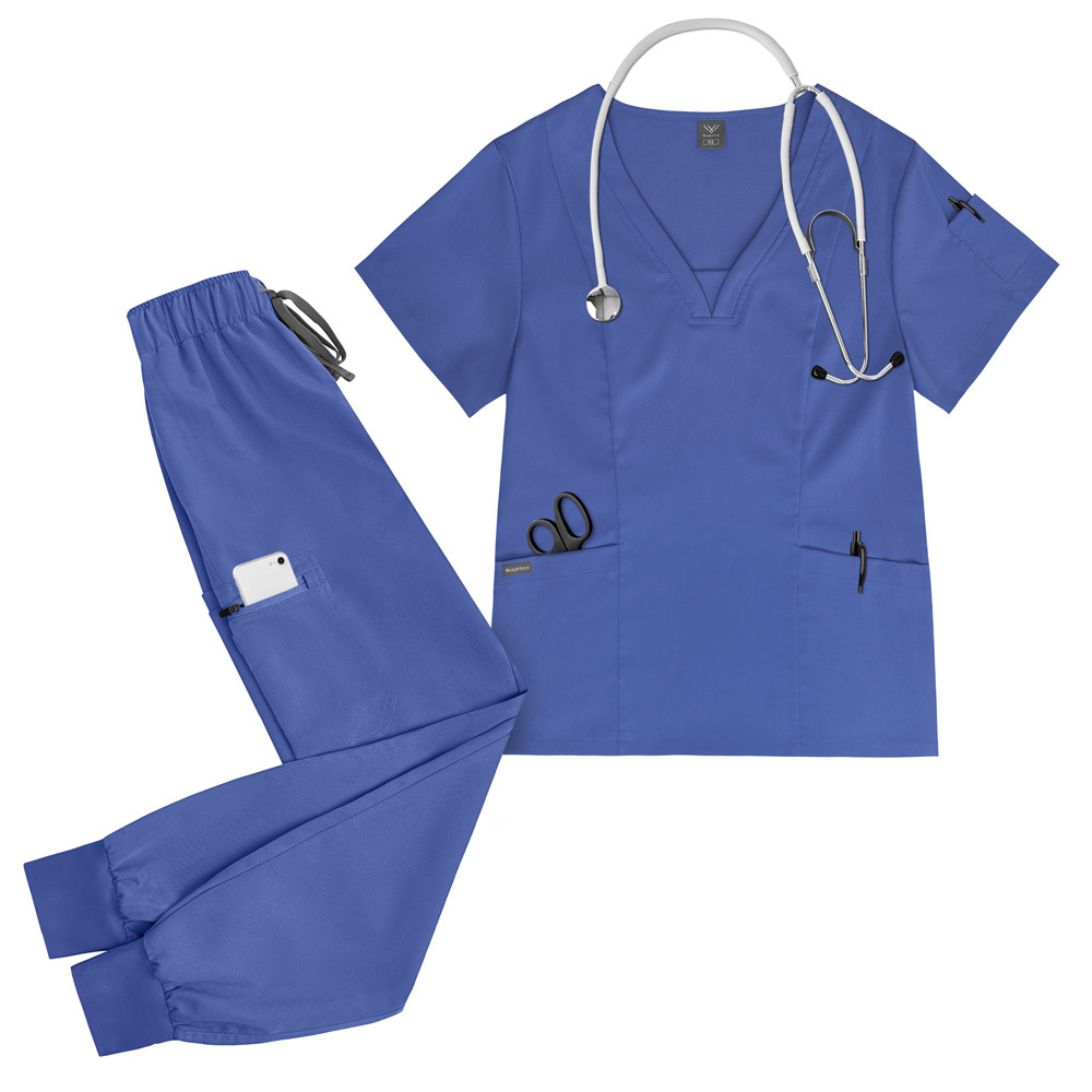 High Quality Joggers Set Nurse Uniforms for Hospital Scrubs Nursing Uniform Sets Comfortable Work Clothes Casual Style Unisex Womens Scrubs Uniform Nurse Scrubs Uniform Nurses Uniform Scrubs