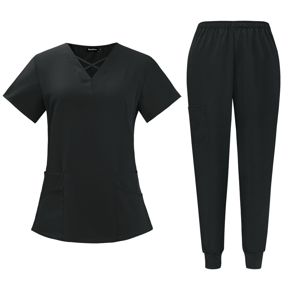 Scrubs Uniform Store Unisex Quick-Drying Nurse Scrubs Sets Fashion Short-Sleeved Overalls Top Pants Hospital Uniforms Summer Comfortable Breathable Womens Scrubs Uniform Nurse Scrubs Uniform Nurses Uniform Scrubs