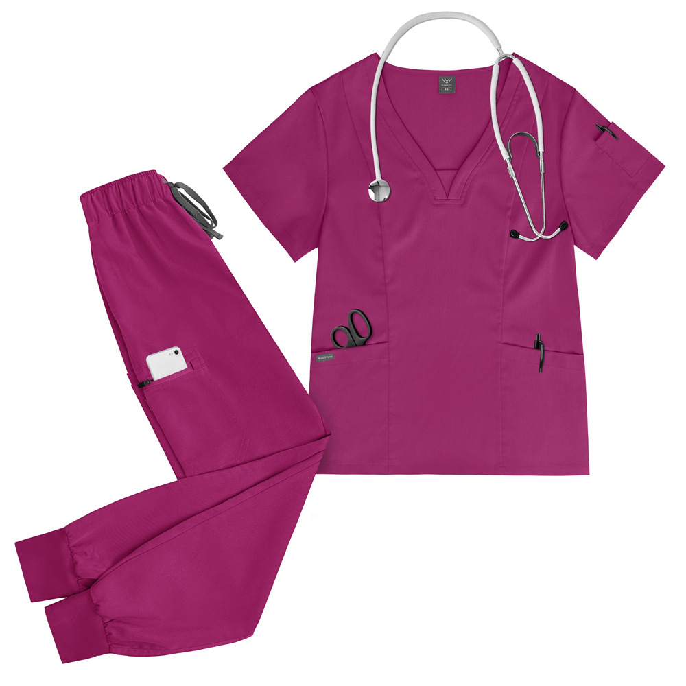 High Quality Joggers Set Nurse Uniforms for Hospital Scrubs Nursing Uniform Sets Comfortable Work Clothes Casual Style Unisex Womens Scrubs Uniform Nurse Scrubs Uniform Nurses Uniform Scrubs