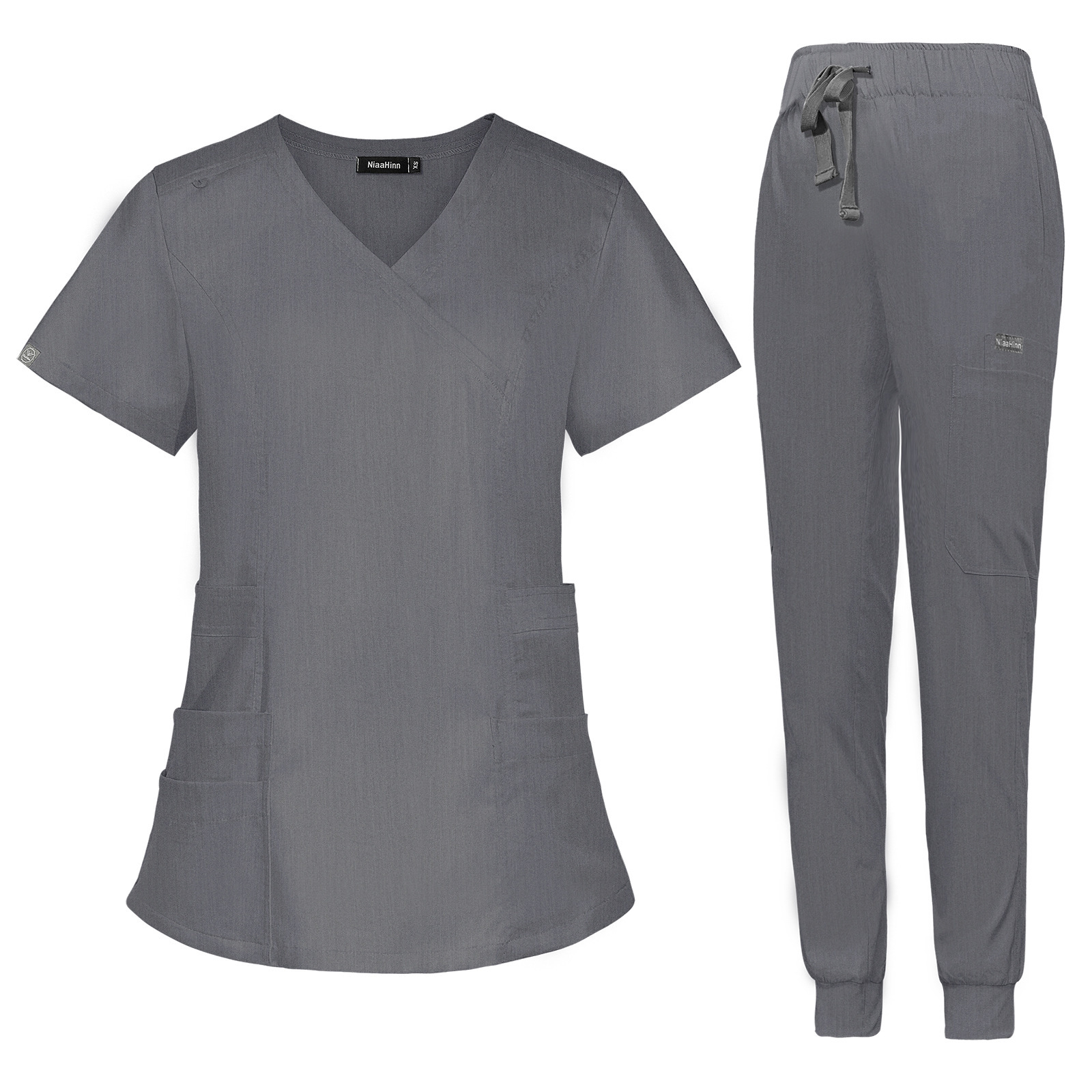High Quality Nursing Uniform Sets for Hospital Scrubs Set Nurse Uniforms for Women Men Doctor Top & Pants with Multi Pocket Unisex Womens Scrubs Uniform Nurse Scrubs Uniform Nurses Uniform Scrubs