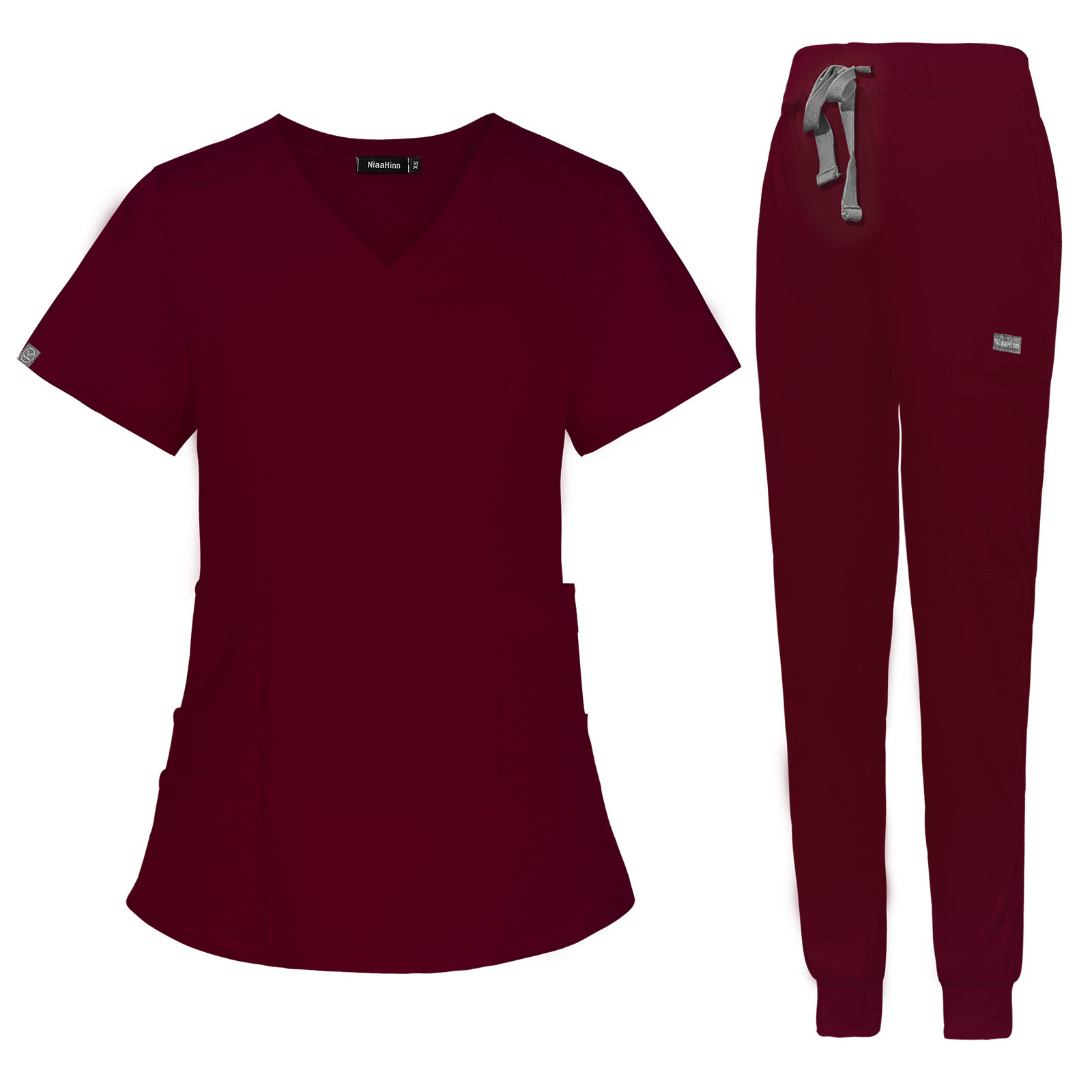 High Quality Nursing Uniform Sets for Hospital Scrubs Set Nurse Uniforms for Women Men Doctor Top & Pants with Multi Pocket Unisex Womens Scrubs Uniform Nurse Scrubs Uniform Nurses Uniform Scrubs