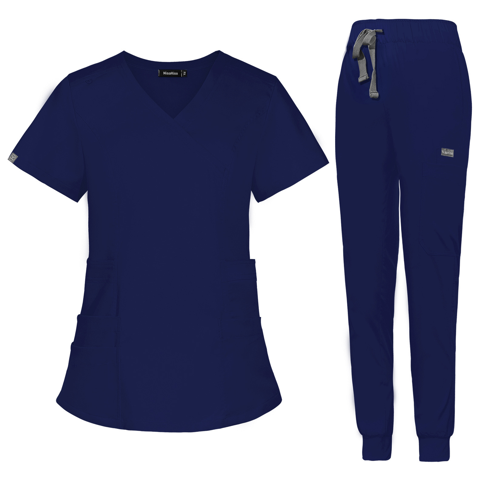 High Quality Nursing Uniform Sets for Hospital Scrubs Set Nurse Uniforms for Women Men Doctor Top & Pants with Multi Pocket Unisex Womens Scrubs Uniform Nurse Scrubs Uniform Nurses Uniform Scrubs