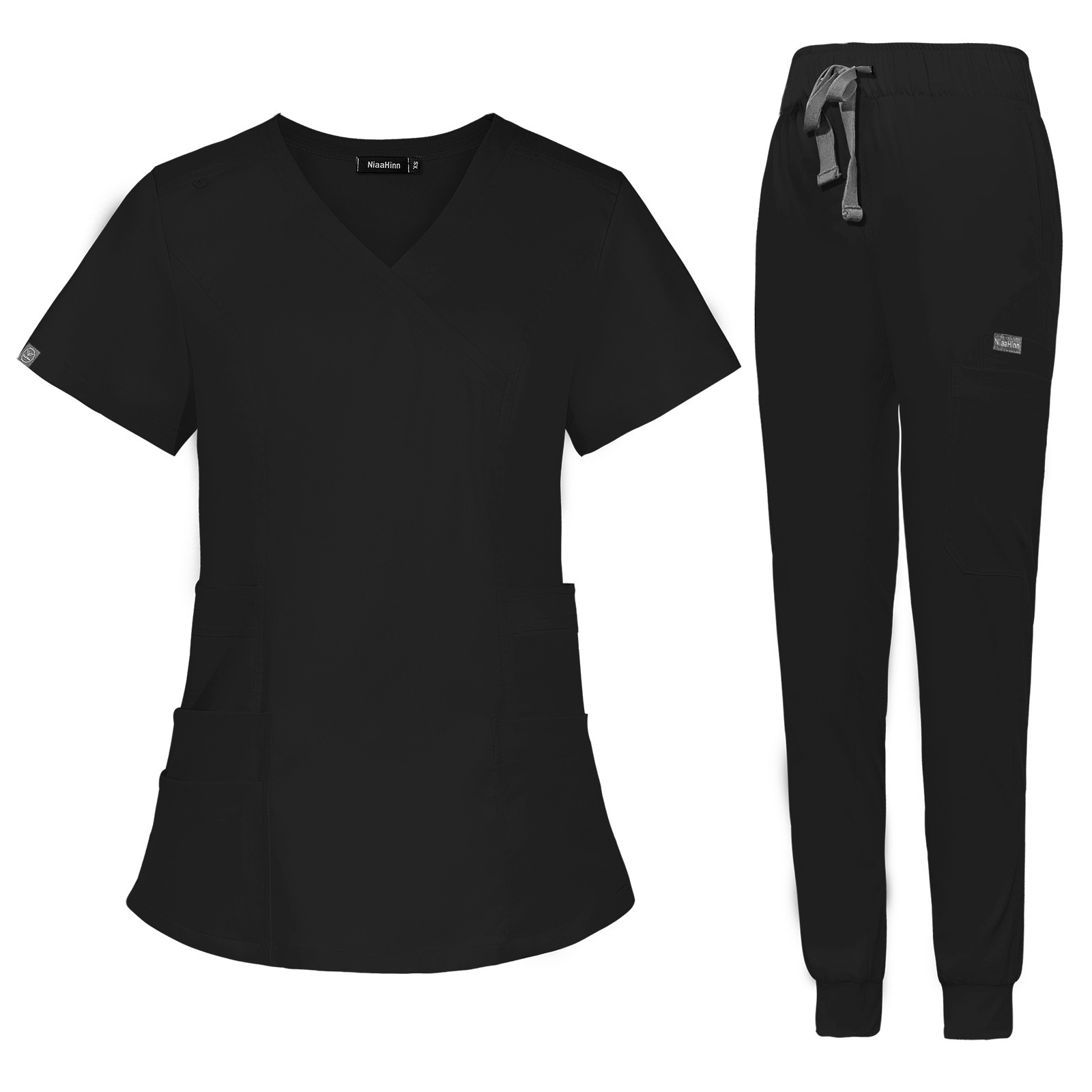 High Quality Nursing Uniform Sets for Hospital Scrubs Set Nurse Uniforms for Women Men Doctor Top & Pants with Multi Pocket Unisex Womens Scrubs Uniform Nurse Scrubs Uniform Nurses Uniform Scrubs