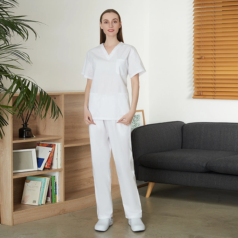 V-Neck Unisex Nurse Uniform Set – Uniform Scrubs Store