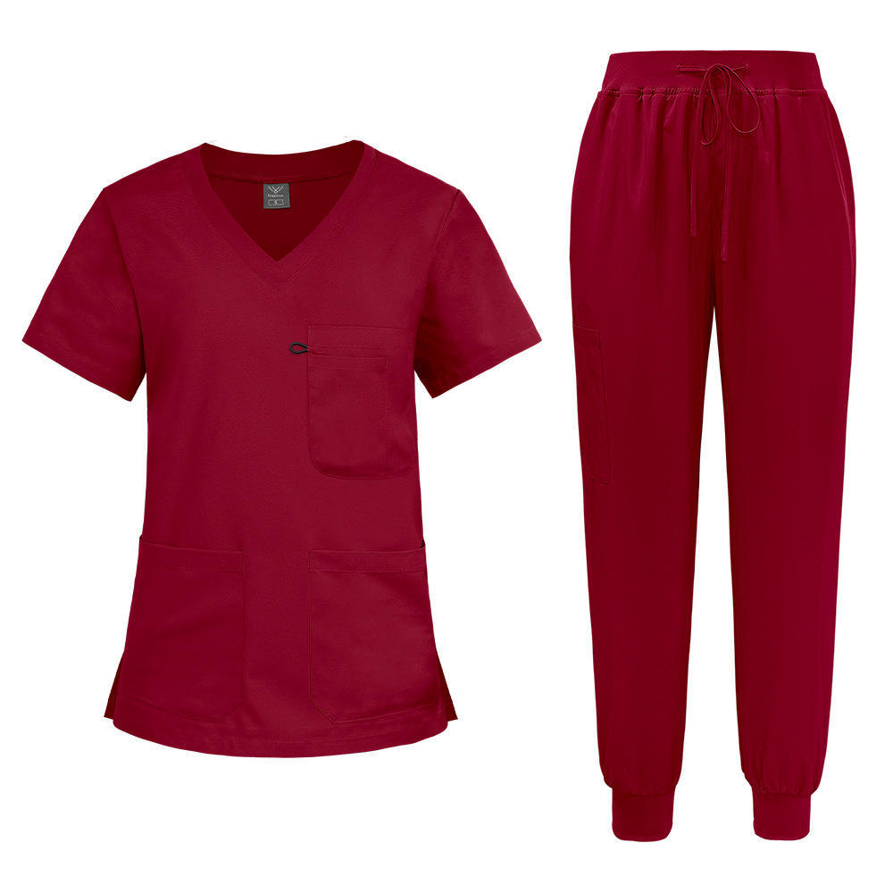 Durable Unisex Work Uniform Shirt/Nursing Uniform Set - Multi-Size Washable for Animal Clinics & Cafes&Hospital&Private Clinic
