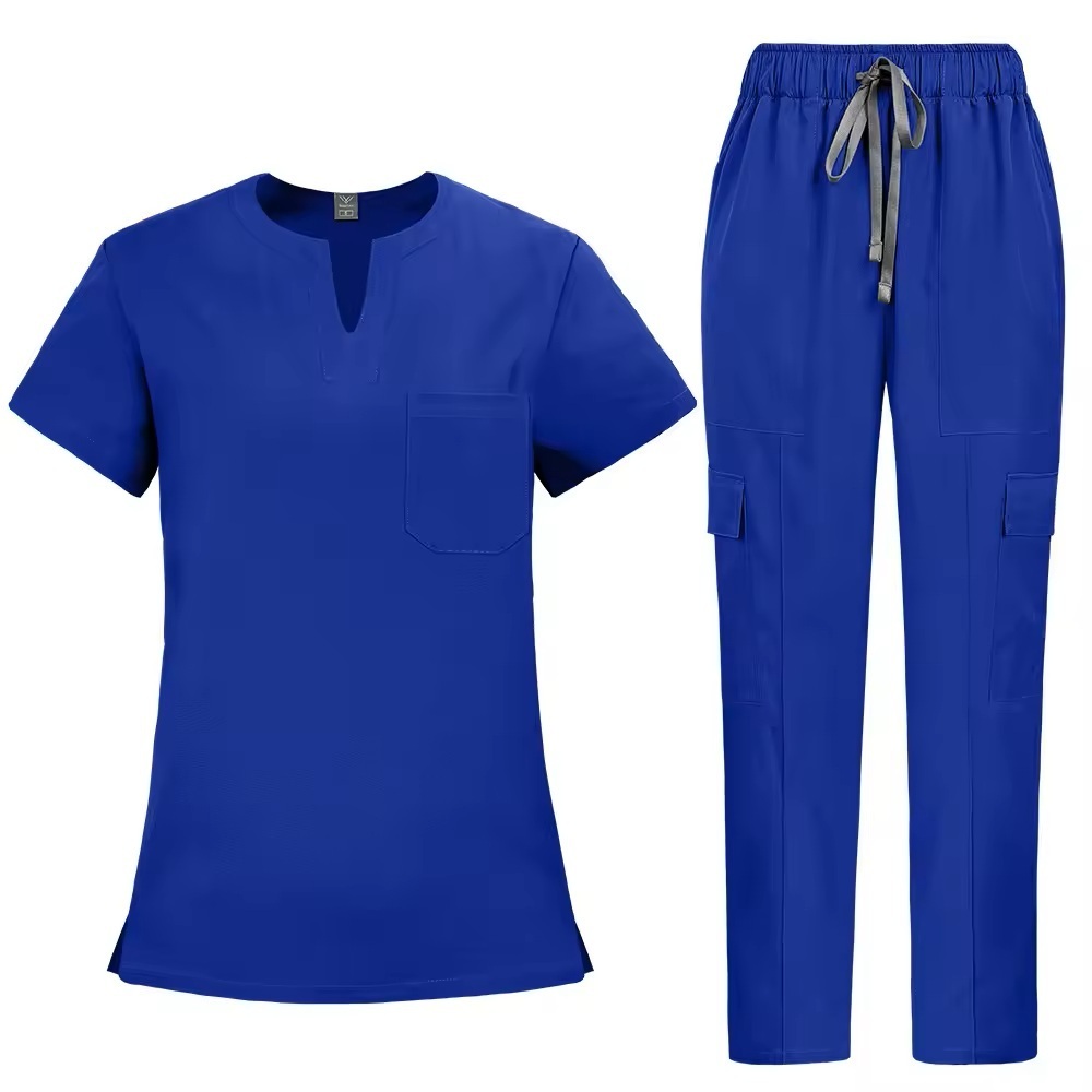 2026 New Arrival Fashion Style Scrubs Sets for Women Hospital Uniforms Short Sleeve Comfort Nurses Work Clothes for Clinic Use