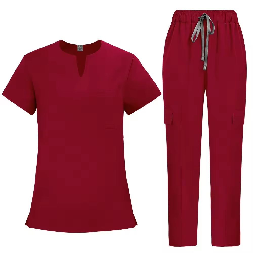 2026 New Arrival Fashion Style Scrubs Sets for Women Hospital Uniforms Short Sleeve Comfort Nurses Work Clothes for Clinic Use