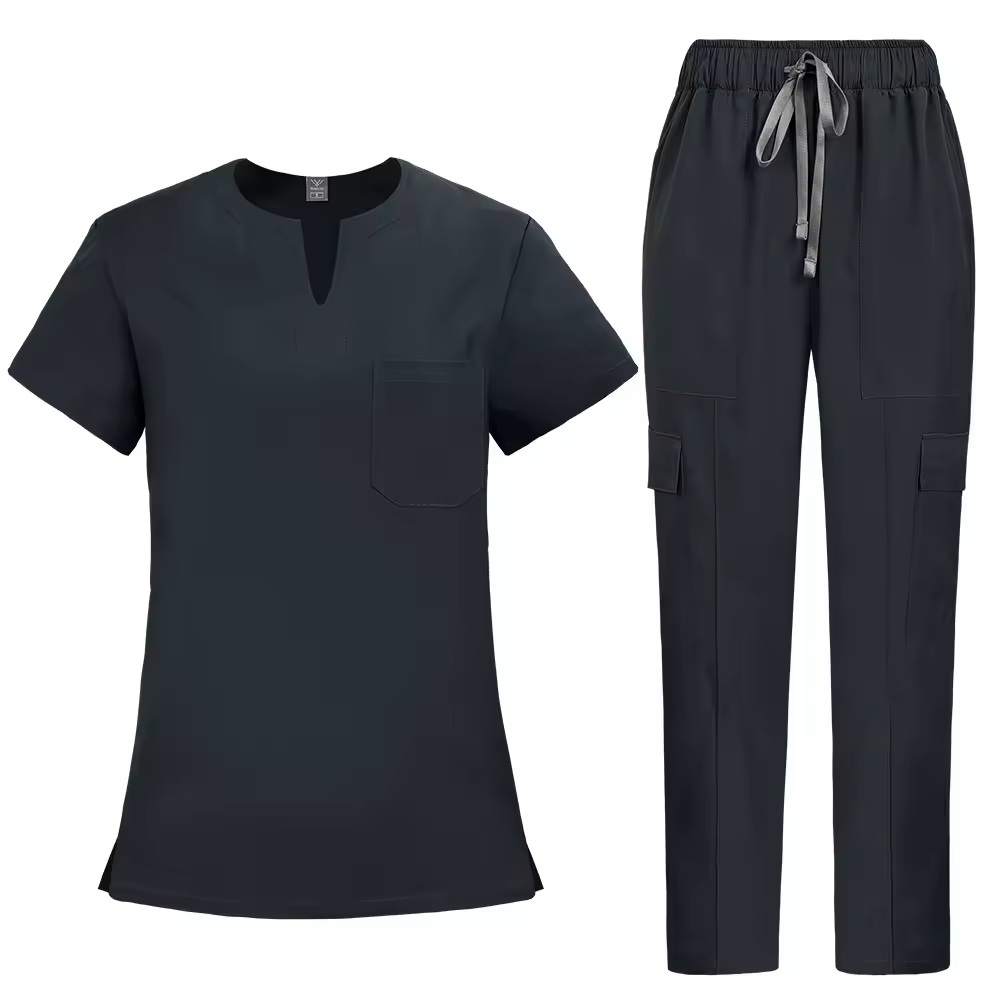 2026 New Arrival Fashion Style Scrubs Sets for Women Hospital Uniforms Short Sleeve Comfort Nurses Work Clothes for Clinic Use