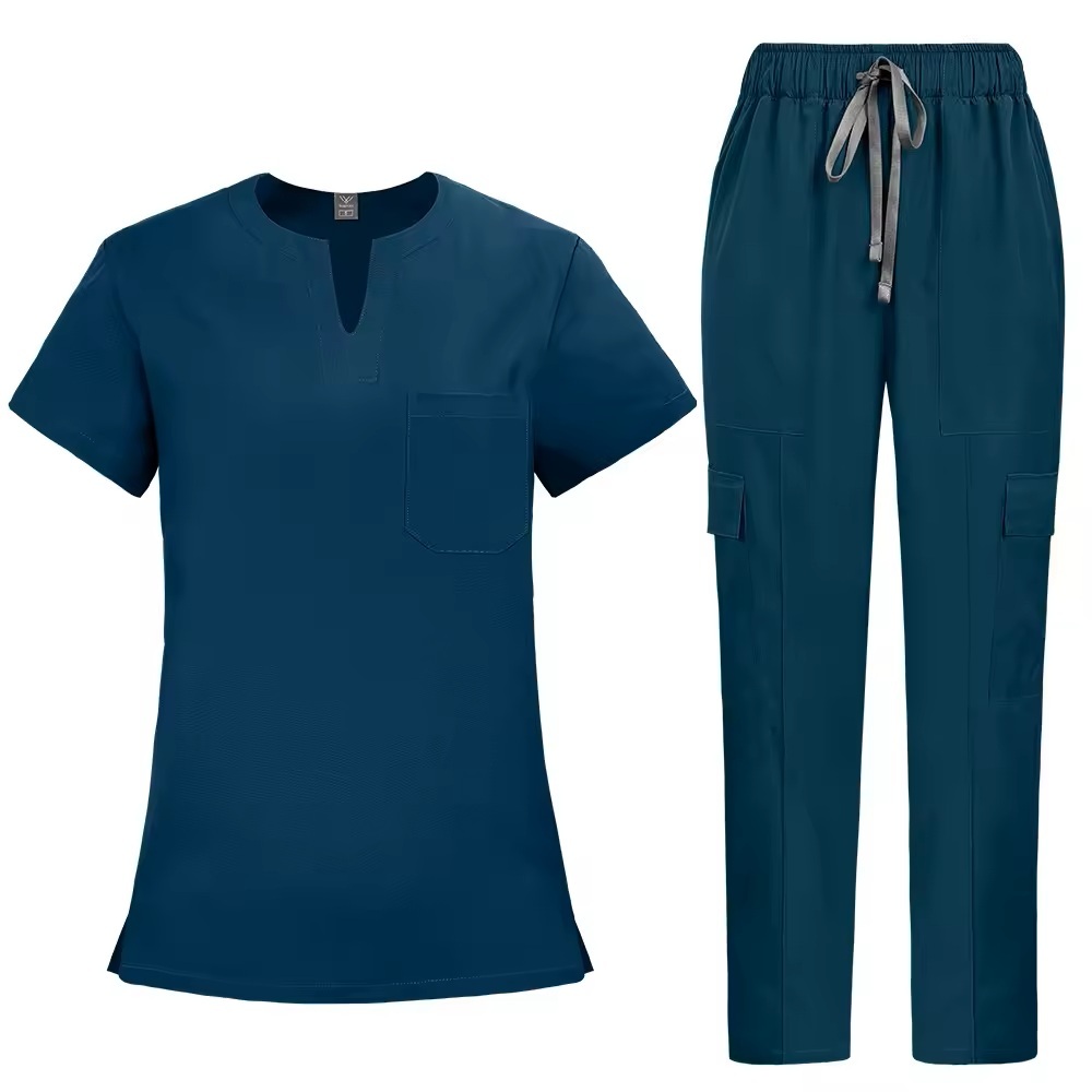 2026 New Arrival Fashion Style Scrubs Sets for Women Hospital Uniforms Short Sleeve Comfort Nurses Work Clothes for Clinic Use