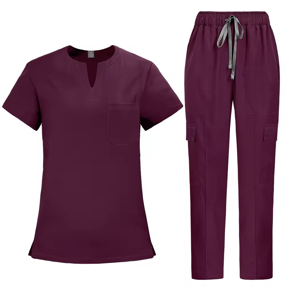 2026 New Arrival Fashion Style Scrubs Sets for Women Hospital Uniforms Short Sleeve Comfort Nurses Work Clothes for Clinic Use